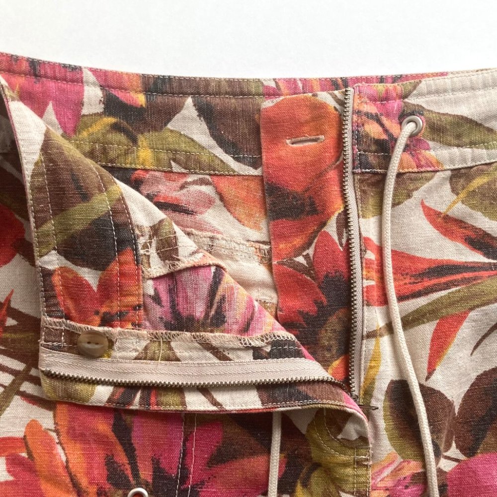 Chico's Linen-Blend Floral Skirt - Picture 6 of 10